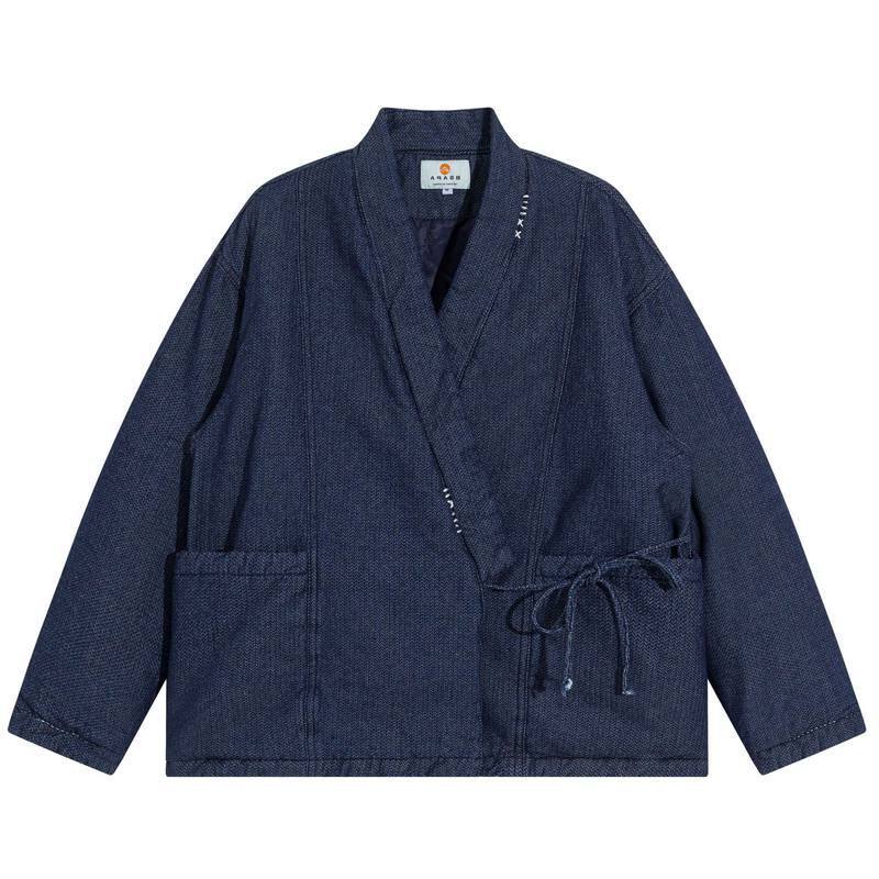 潮棉服道袍牛仔民族风加厚宽松