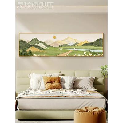 网红风豪卧室床头华装景饰画无障碍主高端夫妇卧室挂画新壁画