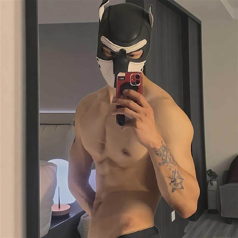 人型犬头套人戴万圣节全脸cosplay装备舞会头面罩装扮狗头可拆卸