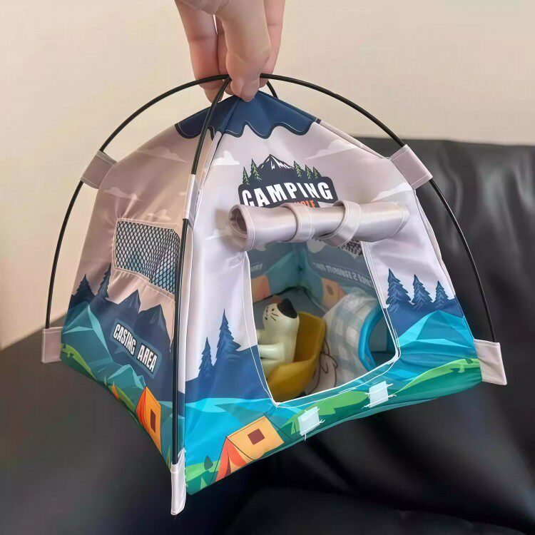 微缩迷你露营小帐篷模型娃娃屋场景道具摆件仿真小物品过家家玩具
