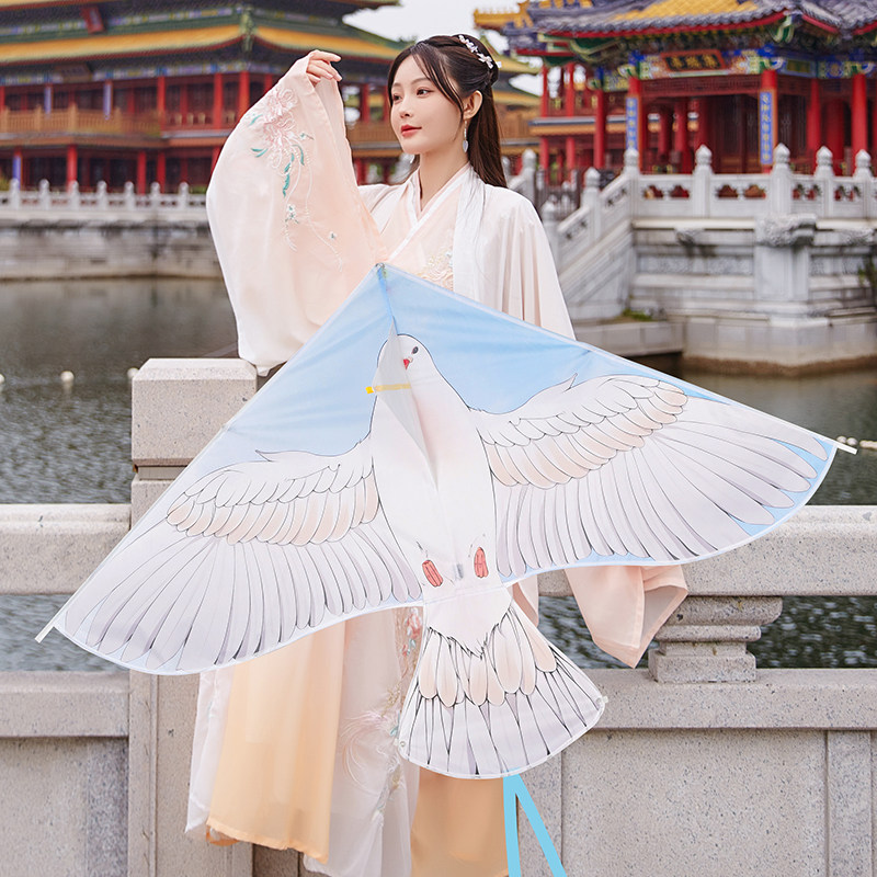 2023年新款儿童卡通可爱和平鸽子风筝微风易飞高质量成人新手适用