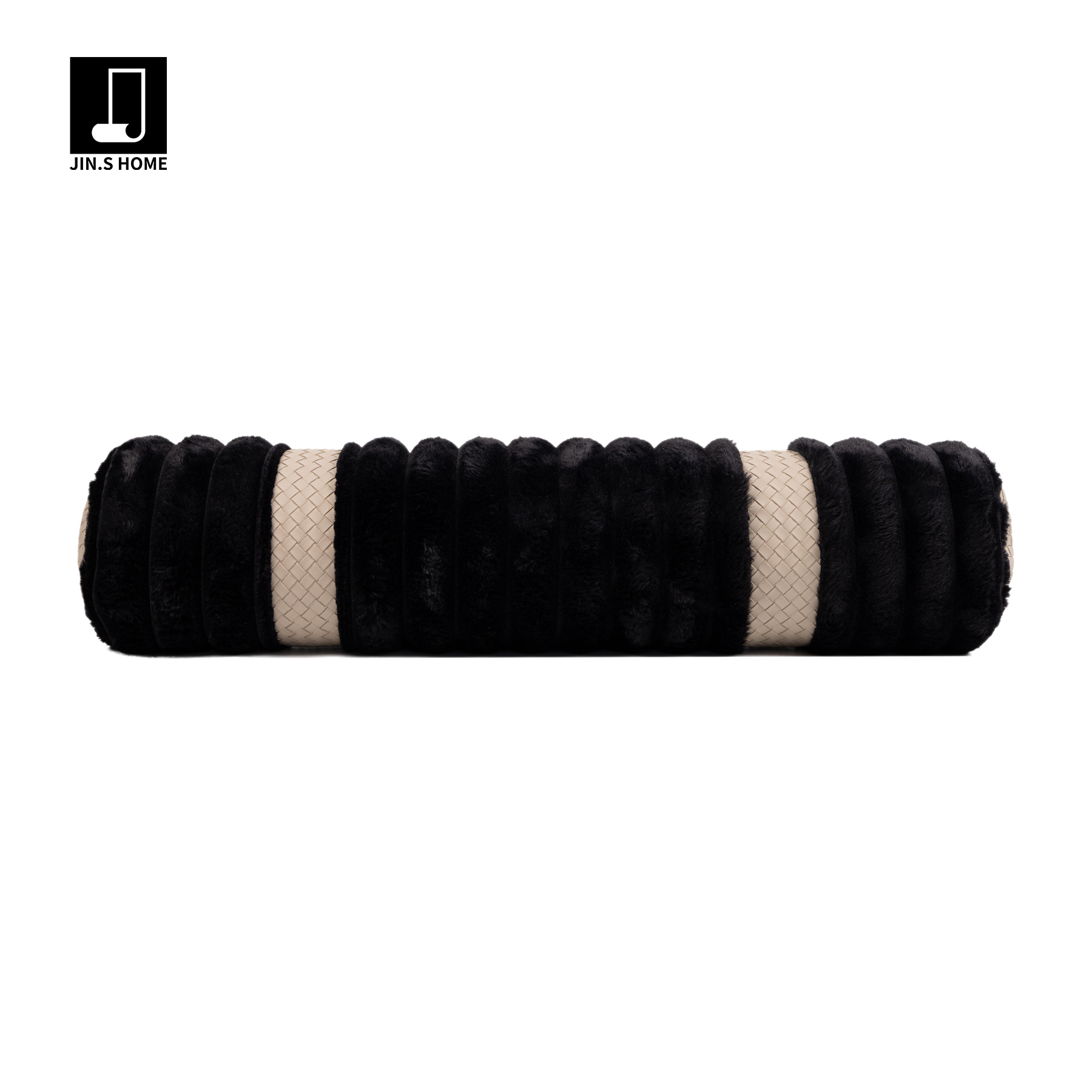 锦色圆形枕样板间家居高级软毛