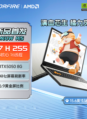 七彩虹橘宝R15/R16 AMD 处理器大屏幕新款电竞游戏笔记本橘宝元素高性能学生游戏设计商务