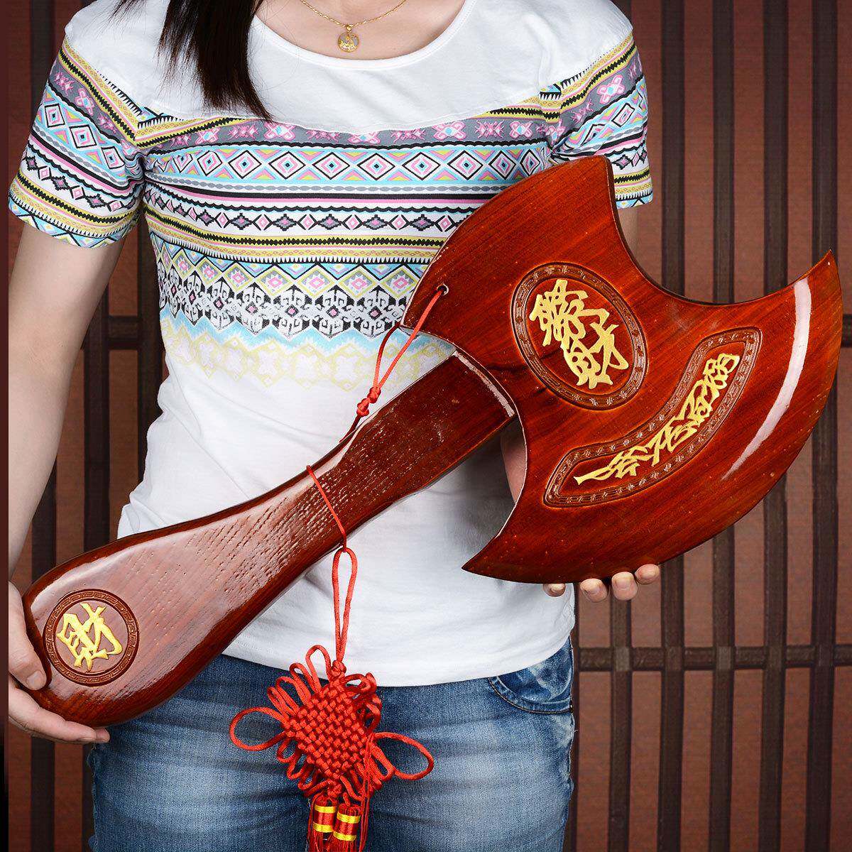 正宗泰山镇宅斧头桃木乔迁搬家挂件结婚坐福斧头家居客厅装饰摆件