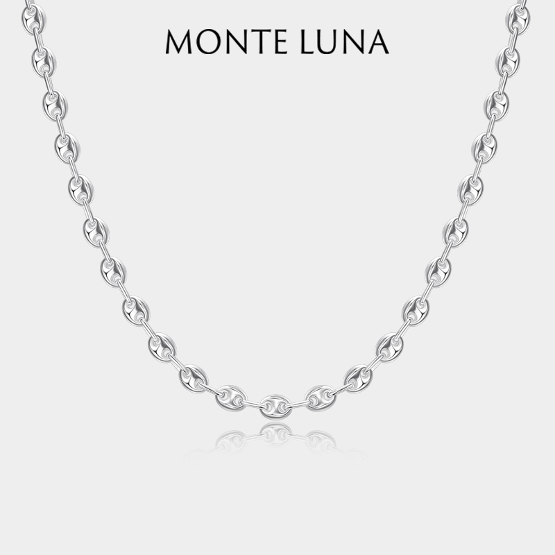 MonteLuna纯银猪鼻子项链