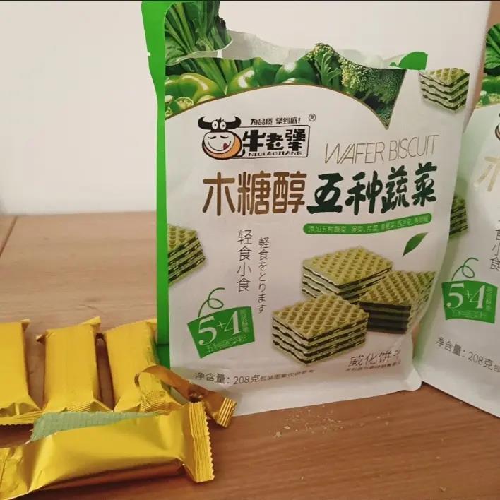 木糖醇五蔬五谷杂粮威化饼干饱腹代餐儿童送人老人零食速