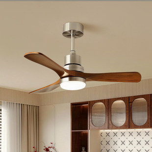 包豪斯餐厅风扇灯中古风2026新款家用复古客厅卧室一体变频电扇灯