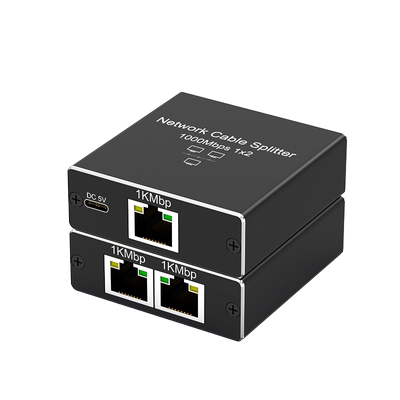 网线分线器千兆网口一分二同时上网网络交换机分配转接口扩展1转2