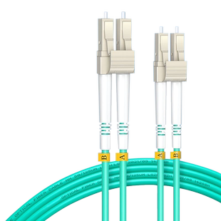 电信级OM3 OM4万兆光纤跳线LC-LC多模双芯光钎线5米10m15米两芯双工小方头转FC-SC-ST尾纤机房局域网布线光缆