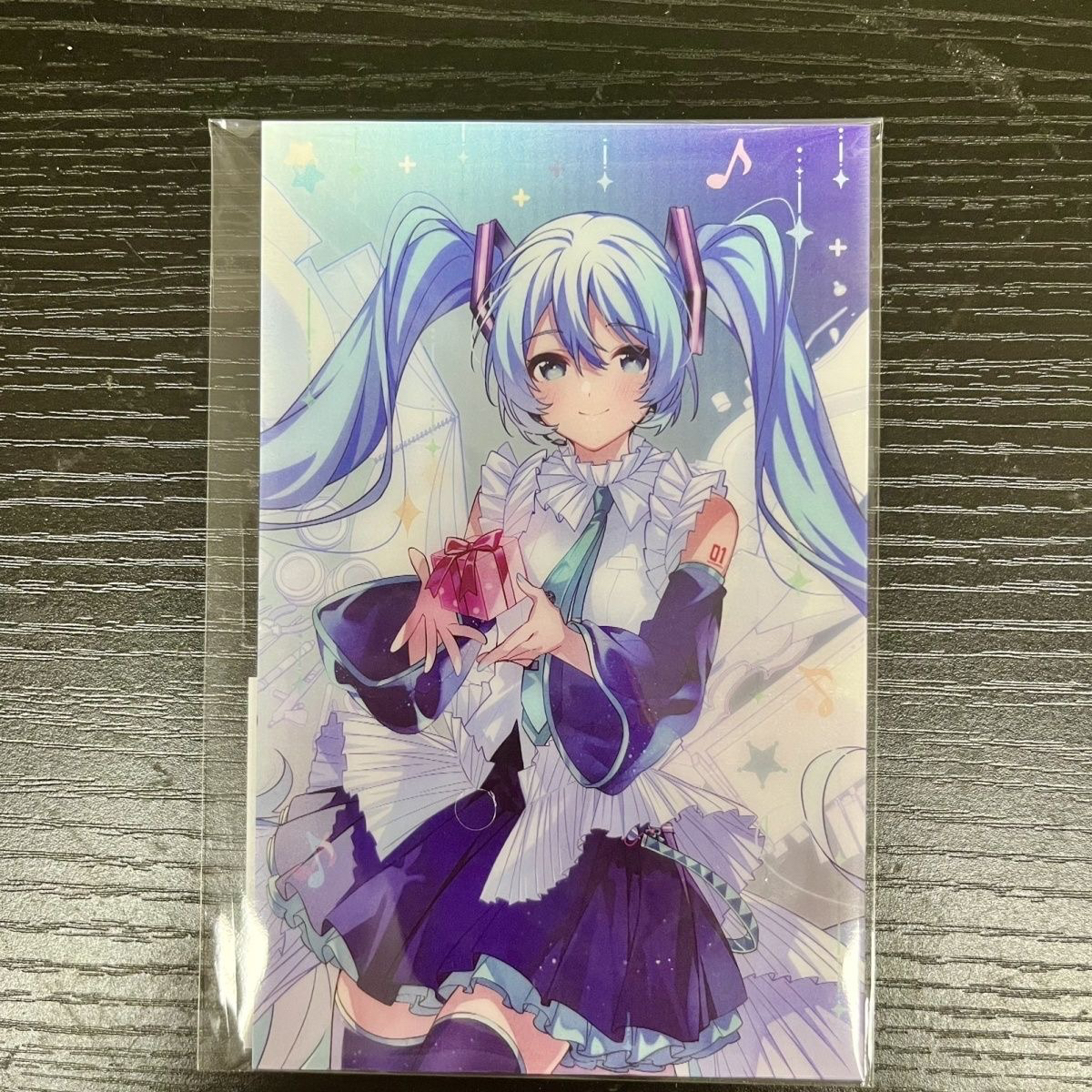 正版 罗森x初音未来联动璀璨与你系列光栅卡 初音未来16th系列