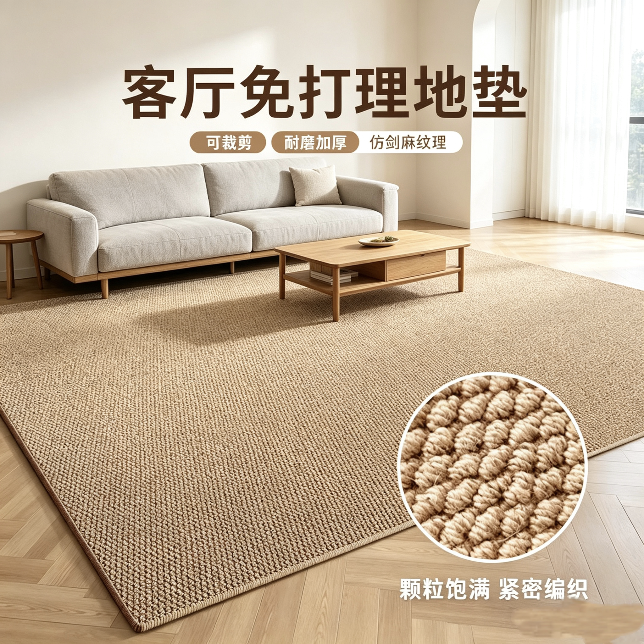 宠物地垫客厅地垫全棉静音环保图片