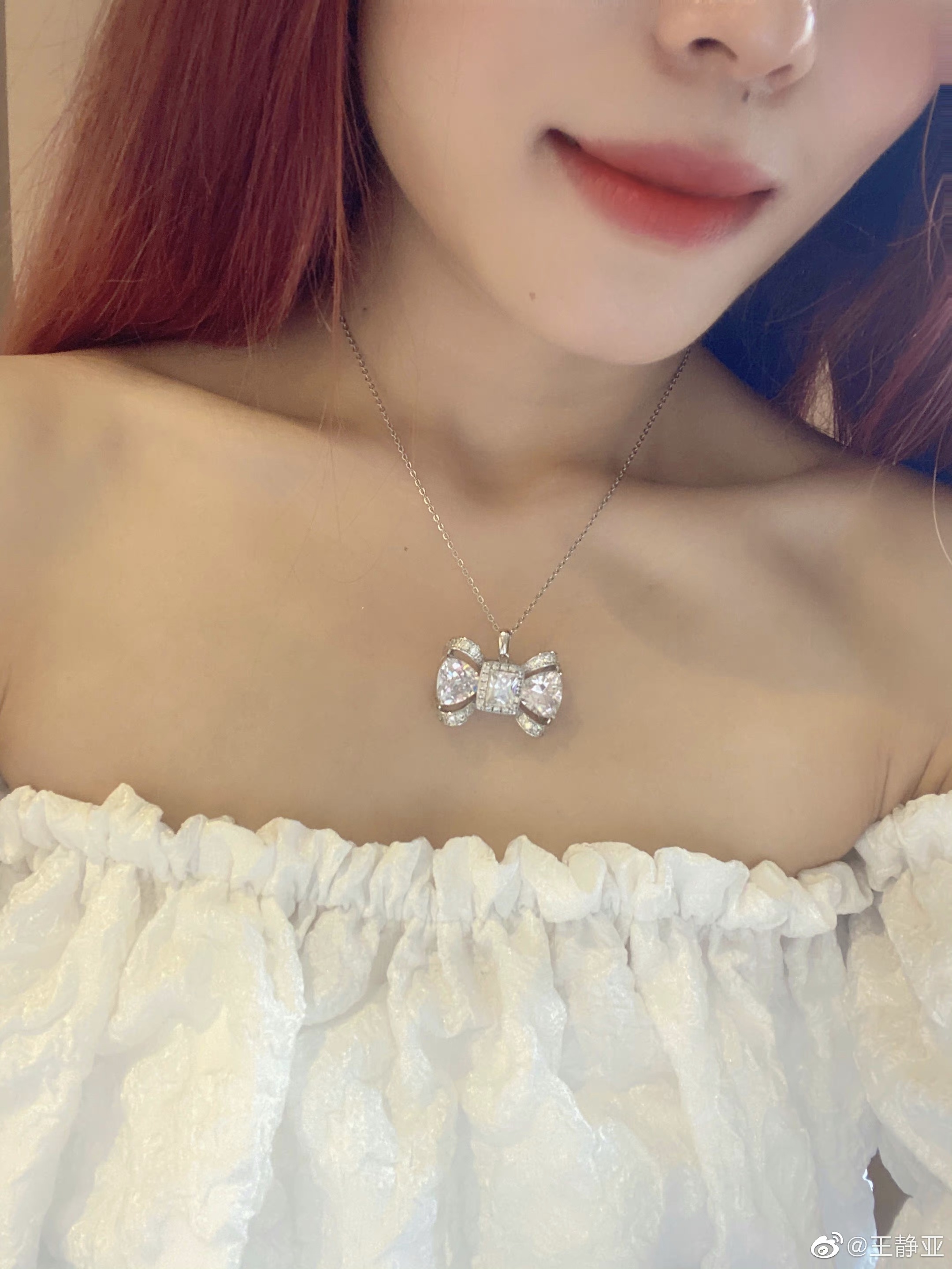 夸张锆石锁骨链女锆石