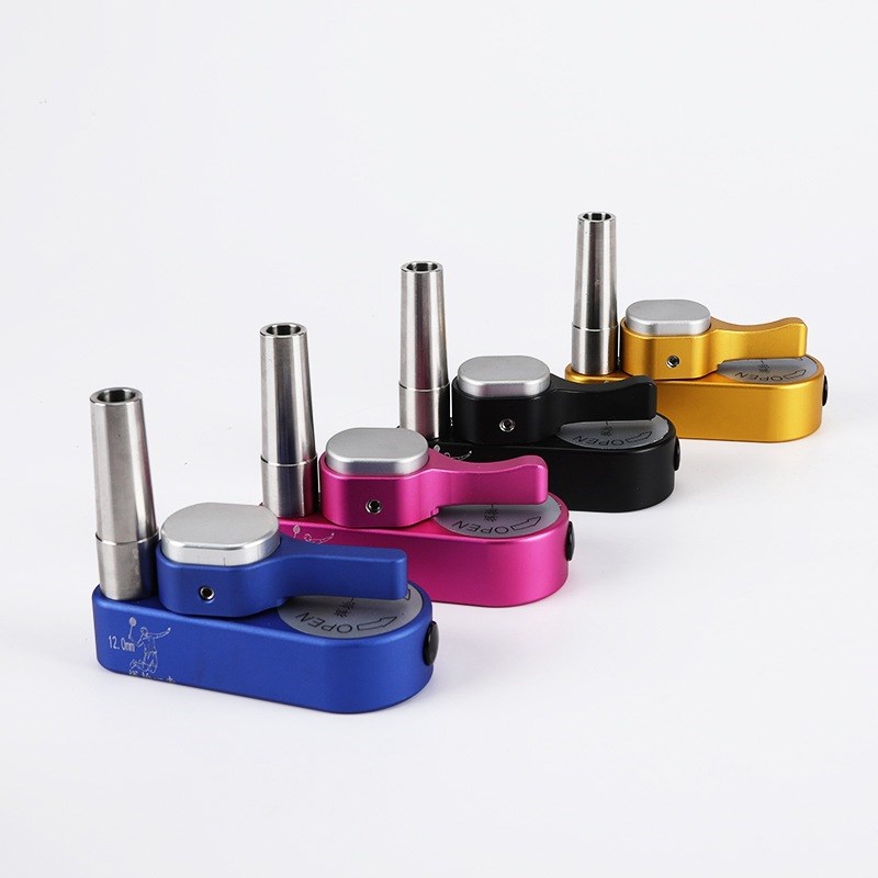 速发缠力底座自动回弹羽穿线机机线器重线拉配件夹子线夹座底座