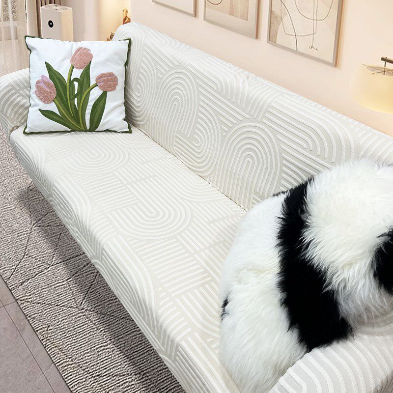 速发简约沙发套防全包能老四弹力式季通用沙发垫新款单人盖巾罩猫