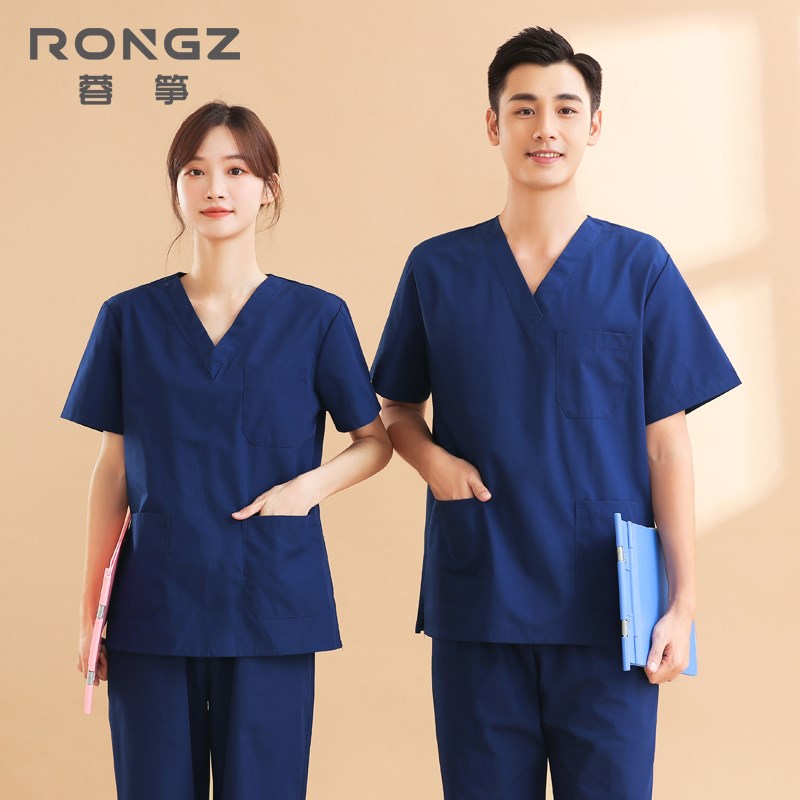 速发洗院衣医生服涤棉手术衣服手工作服男手术室刷手服半袖