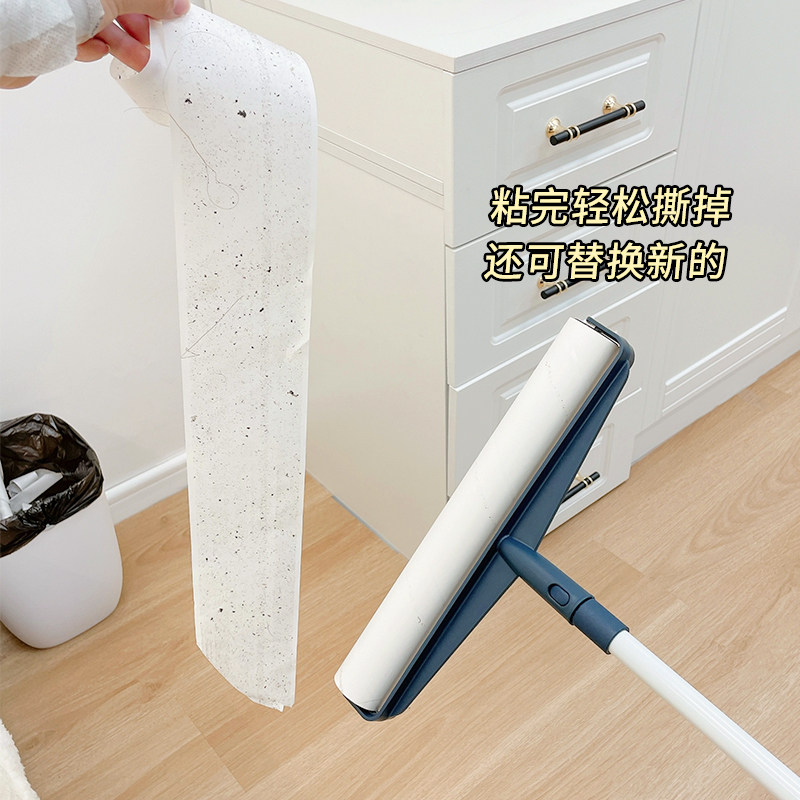 速发扫头发神器扫把不粘扫地宿舍地上清理头发家滚专用扫帚粘用器