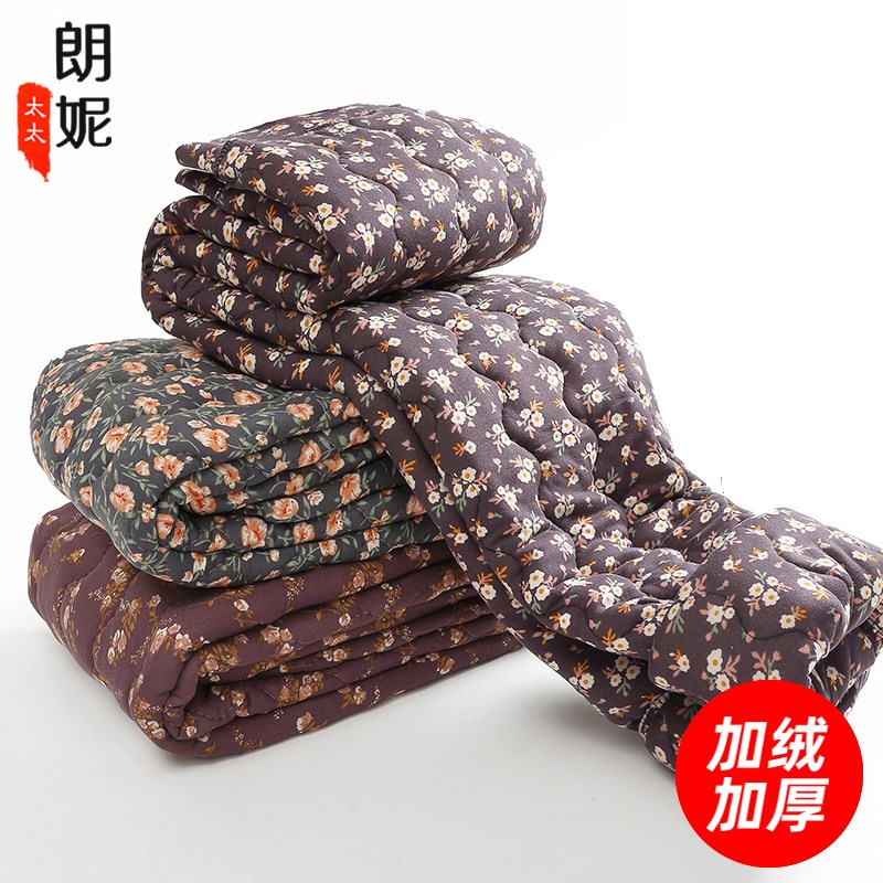 速发加绒加厚外穿保暖棉裤中老年人裤冬棉季高腰护腰护膝妈妈裤子