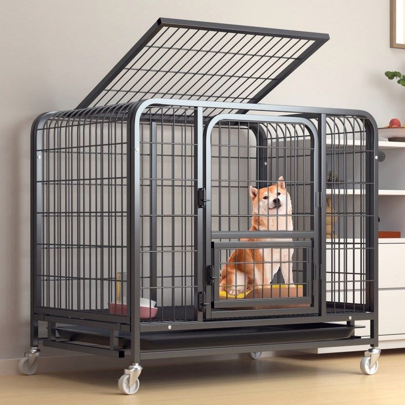 速发基笼子小型犬大型犬外内室室狗窝带厕所柯狗专用围栏加固折叠,宠物/宠物食品及用品,狗笼子,淘宝优惠券,粉丝福利购,淘宝优惠卷