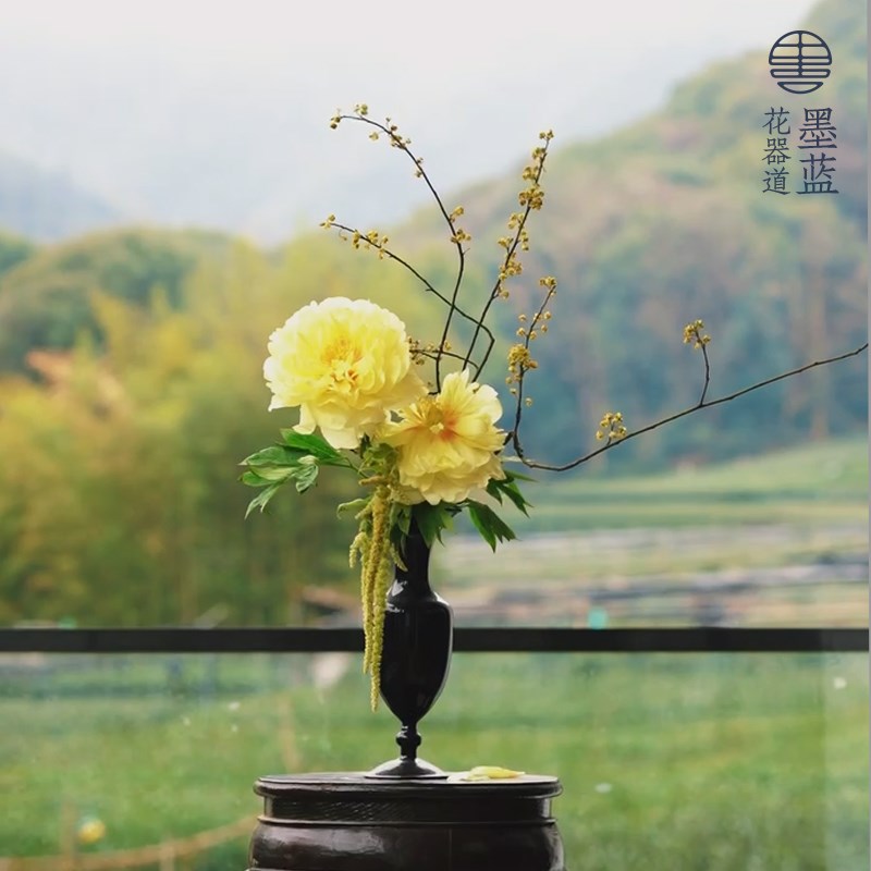 速发白色高级感欧客玻璃花花式厅桌面摆件水培插瓶法式复古