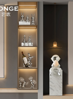 速发兔子居轻乔迁新摆礼品酒柜装饰品件奢高档家居客厅电视柜陶瓷