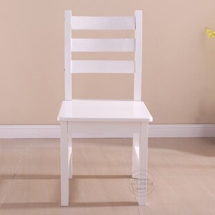 速发包邮简约学习椅子靠背凳子实木椅用餐桌小家白色学生书桌椅子