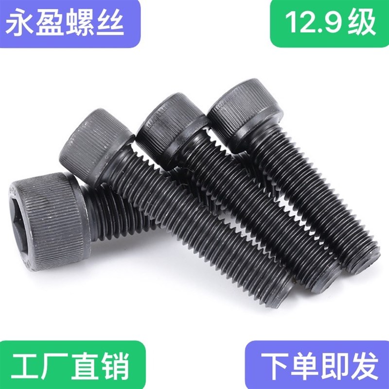 速发12.级M六6螺丝高强度圆柱头杯头螺栓内1.64M5M角M8M10M1220