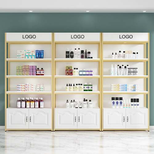 速发化妆品展示柜简约货架院示架陈列架落示展商品展架产品展地柜
