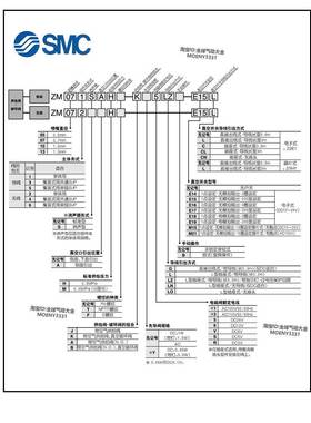 SMC真空发生器 真空组件 带阀开关 ZM052H ZM072H ZM102H ZM132H