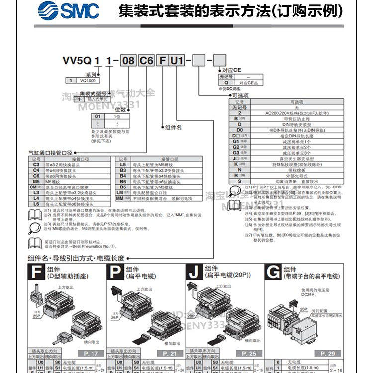VV5Q11-08C6FU1 2 J/PU0集装阀组件VV5QC11-08C6FD1 SD0/PD/SD/TD