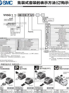VV5Q11-08C6FU1 2 J/PU0集装阀组件VV5QC11-08C6FD1 SD0/PD/SD/TD