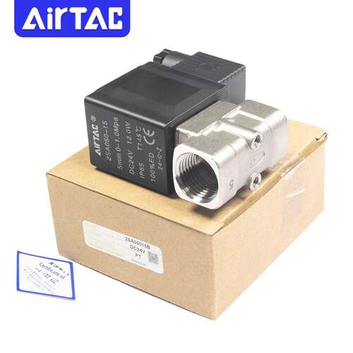 Airtac不锈钢常开流体控制隔膜电磁阀2Ksa150 2Sa150-15 2Sa250