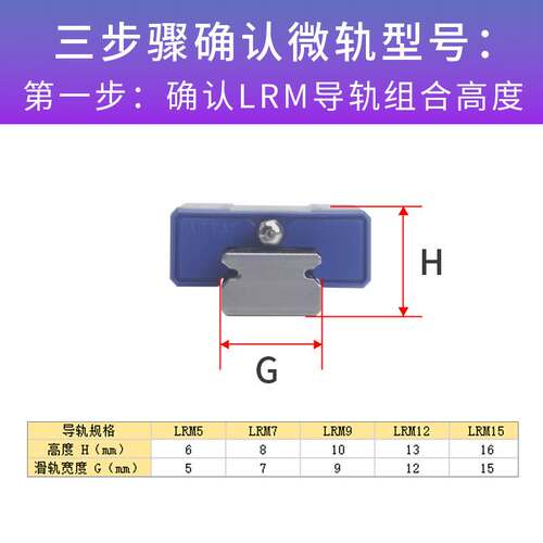 亚德客微型直线导轨LRM7N1X100S5AH不锈钢滑轨LRM7RL滑块LRM7BK-L