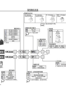 SMC 全新电磁阀VK332-5G-M5 VK332V-5G-M5 VK334-5G VK332V-5G-01