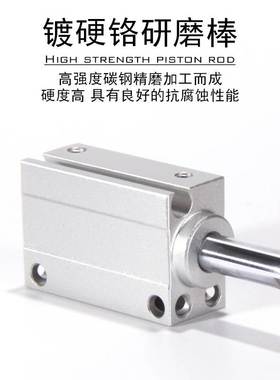 亚德客小型自由安装气缸MU12X5X10X15X20X25X30X35X40X45X50S原装