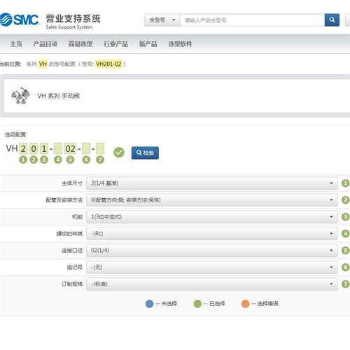 手动阀VH200 201 202 210 211 212-02-N02-F02-R