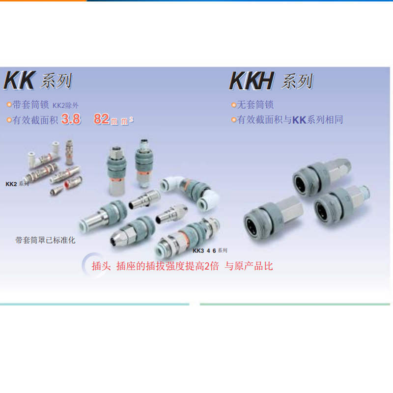 SMC原装快插公母头KK系列快速接头KK2P-04H/06H KK2S-06H/04H/E