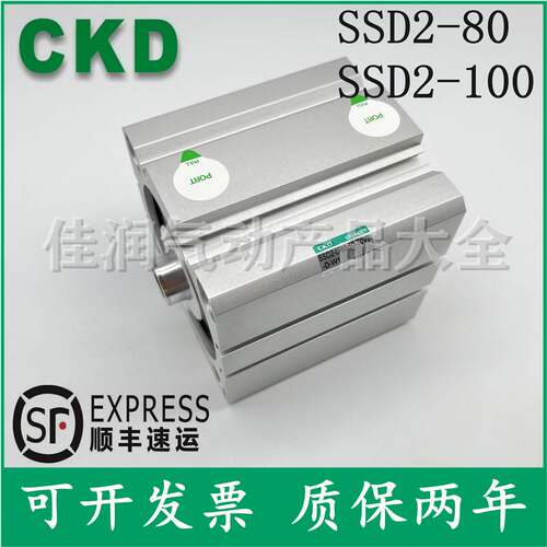 CKD超紧凑型气缸SSD/SSD2-L-125-10/20/30/40/50/75/100-N-W1/-W1