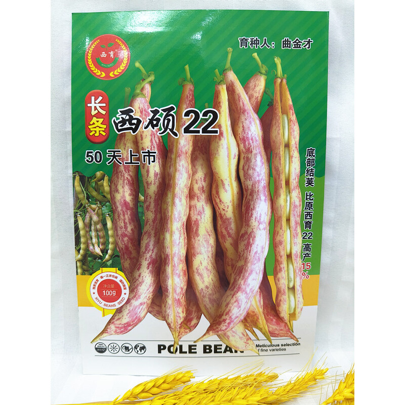 东北蔬菜种子长条黄金钩种子西硕22菜园陆地早熟50-100克包邮