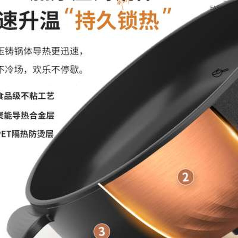 新款电炒菜炒锅多功能家用一体式插电电用不粘锅炒菜锅宿舍蒸煮大