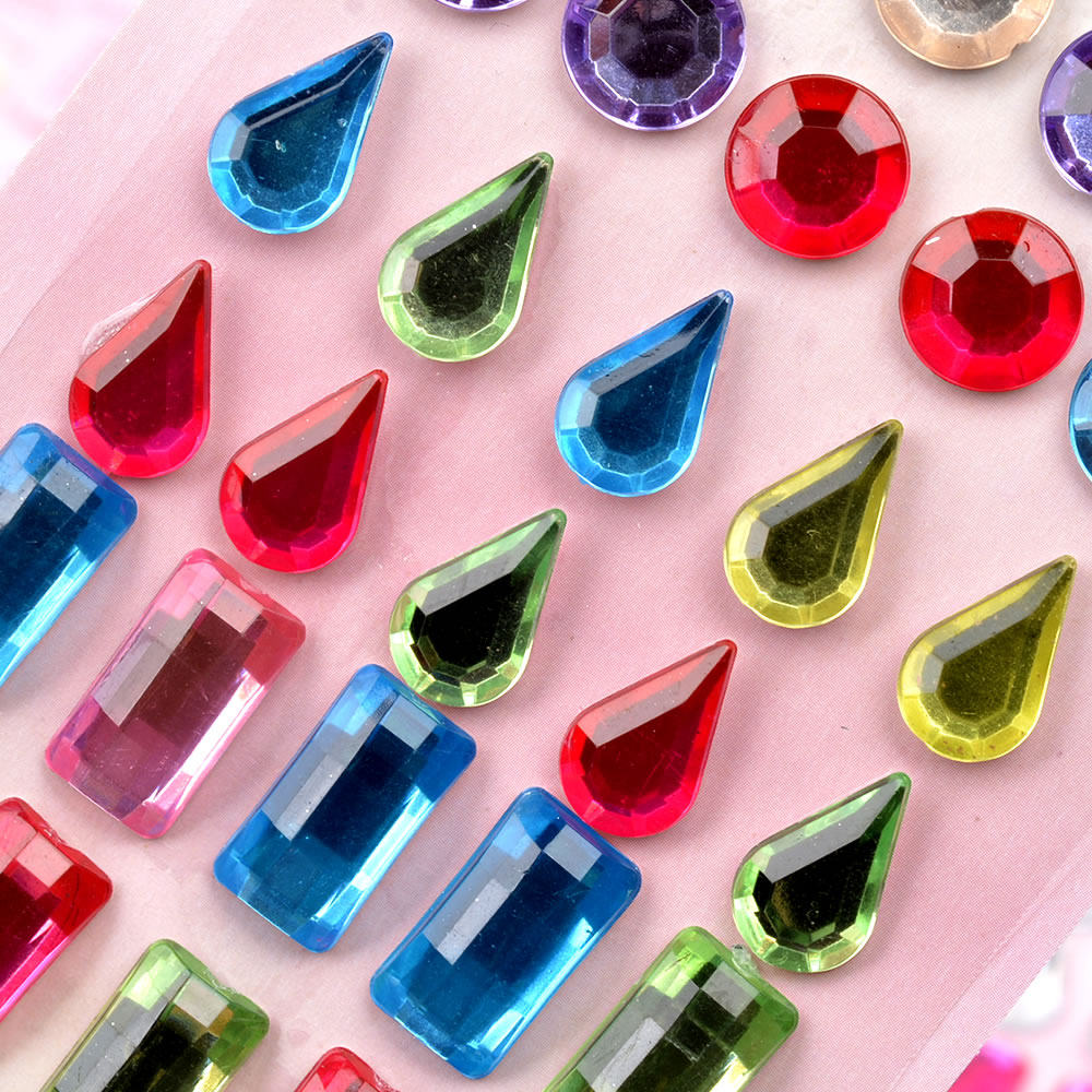 砖石贴画儿童贴纸水晶钻石贴卡通宝石粘贴纸幼儿园奖励彩钻新款