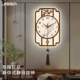 创意装 精梭2026新款 创意国风挂钟新中式 饰画石英钟客厅家用静音钟