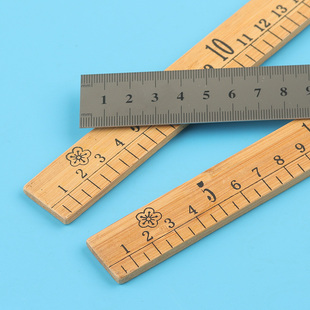 缝纫直尺市尺家用老式竹尺子裁缝尺裁剪量衣尺戒30cm裁缝工具木尺