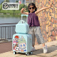 拉布布儿童行李箱女孩小型18寸登机小学生拉杆卡通可坐旅行密码 箱