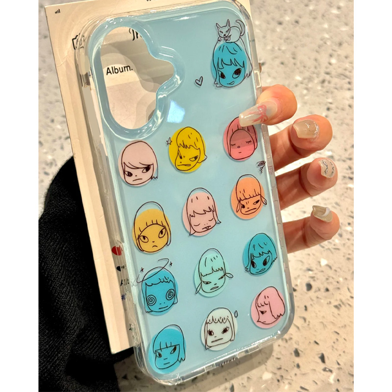 透蓝奈良适用iPhone16苹果16Promax手机壳新款双层IMD壳15promax防摔14plus全包13/14高级感12网红超火ins软