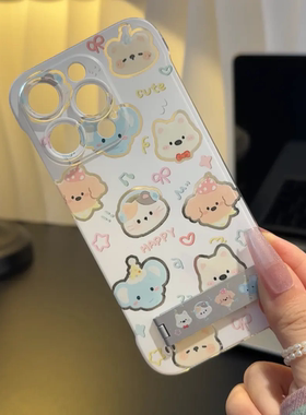 新款无边框卖萌动物西高地 适用苹果15手机壳16pro卡通vivo红米note13防摔小米14散热华为pura70荣耀200OPPO