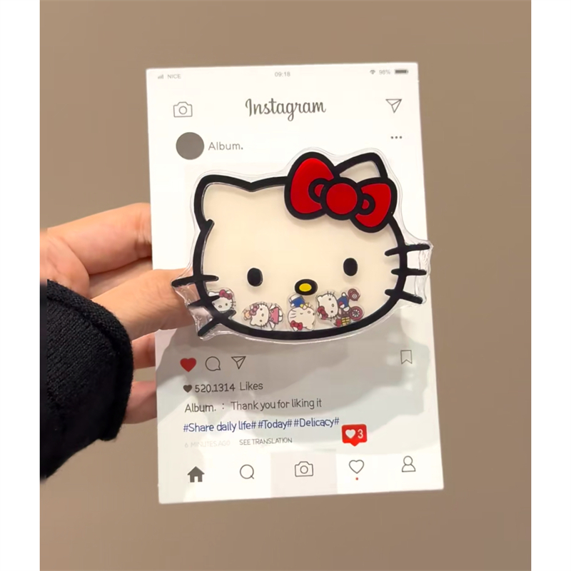 可流动可爱凯蒂猫西高地摇摇乐支架合集网红爆款超火ins手机粘贴式折叠气囊支架个性时尚适用iPhone苹果华为