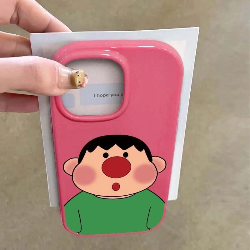 胖墩墩红鼻胖虎适用苹果16/15promax手机壳iphone14pro可爱卡通13软12情侣新款11硅胶肤感防摔套plus网红超火