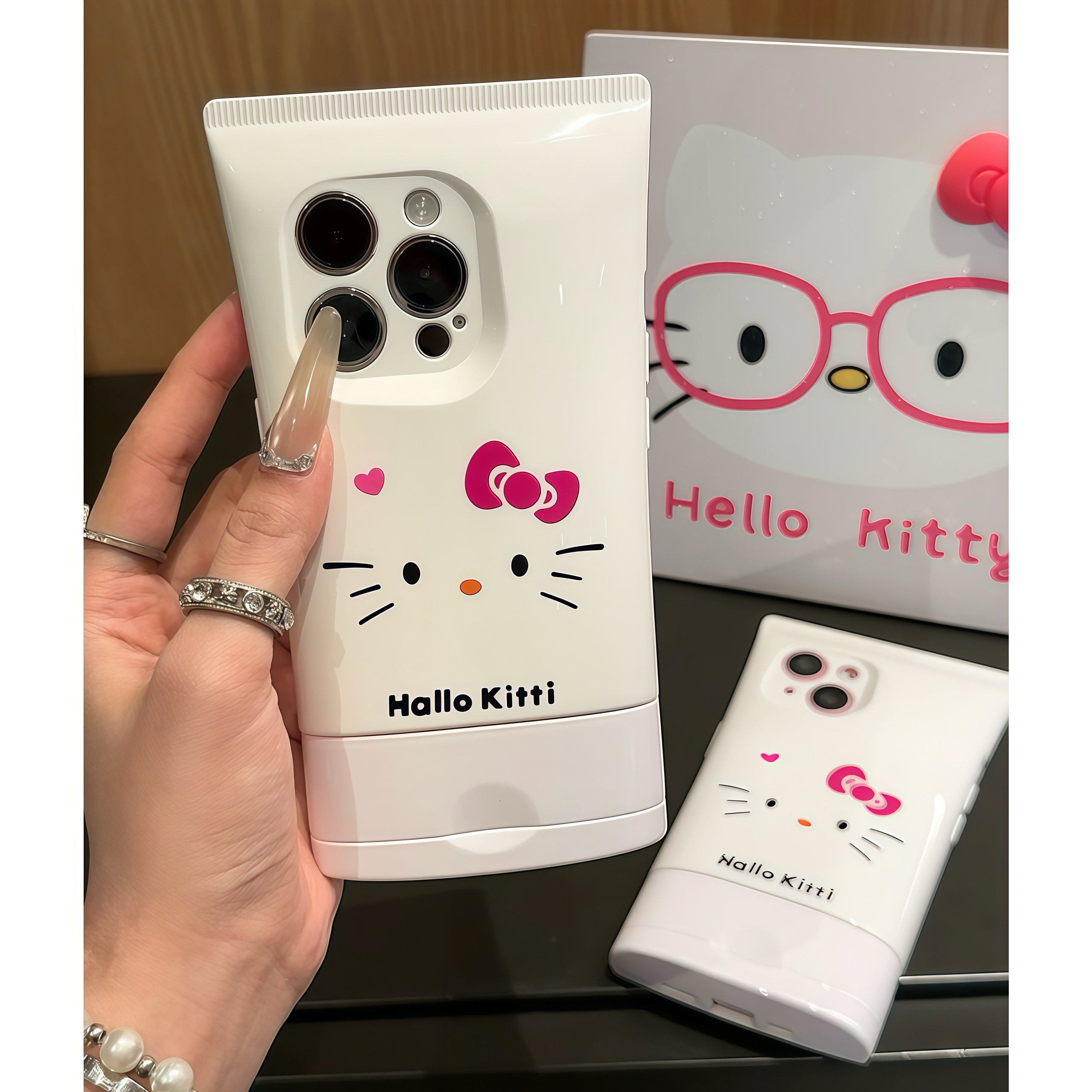 ins风卡通立体kt猫咪护手霜洗面奶适用于苹果16pro手机壳iphone15新款防摔14全包硅胶13高颜值11高级感12女款