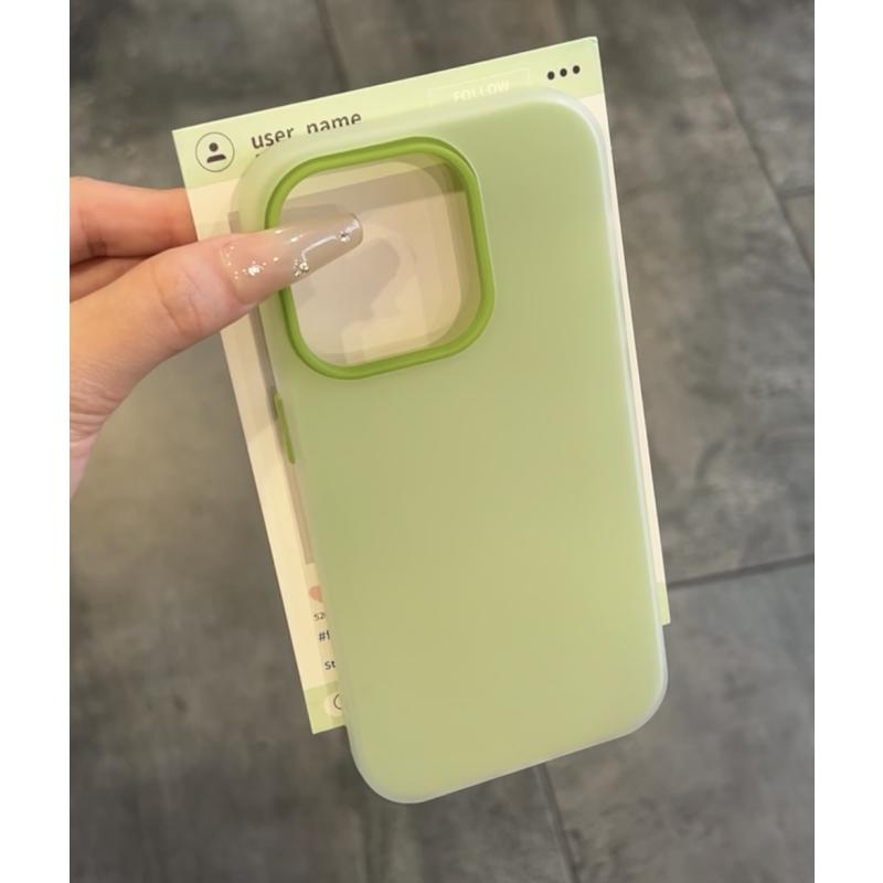 奶蓝纯色16适用iphone15果冻二合一14plus/13pro手机壳12苹果xsmax硅胶11/XR亲肤软糯耐脏16promax防摔全包套