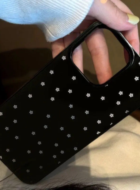 小众ins风小碎花适用15苹果16ProMax手机壳iPhone17全包14新款12Pro软13Promax复古小清新KT猫保护套xs女plus